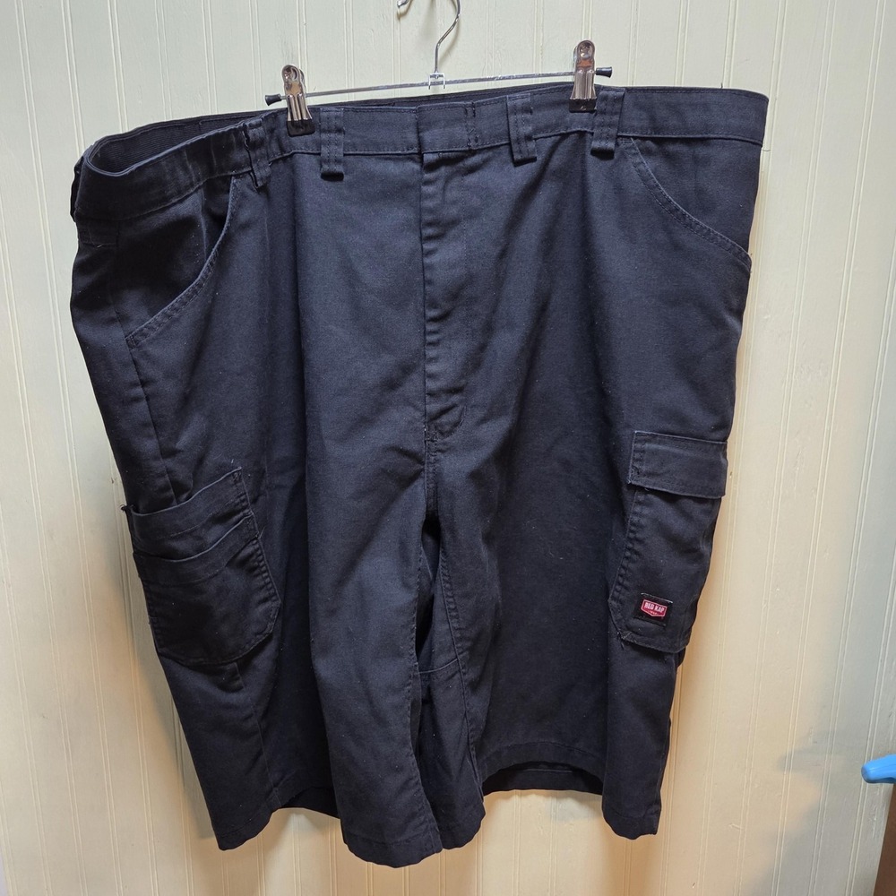 Red Kap Shorts Mens 50 Black Cargo Workwear Relaxed Fit Pockets Big & Tall